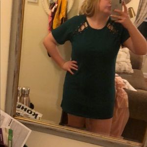New forever 21 teal comfy t shirt dress